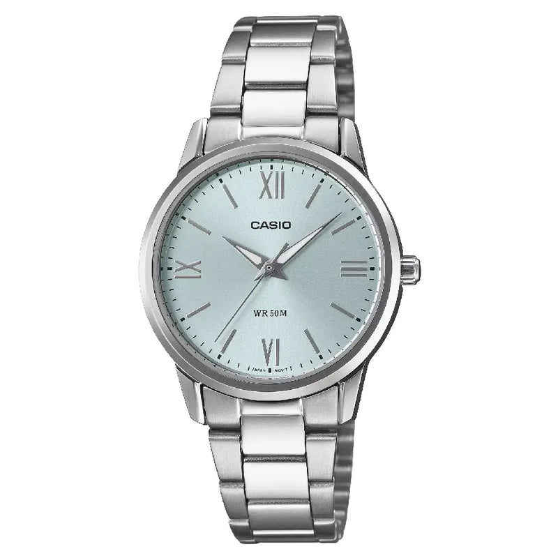 Casio Classic Analog LTP-1303DD-2A Blue Dial Stainless Steel Women's Watch