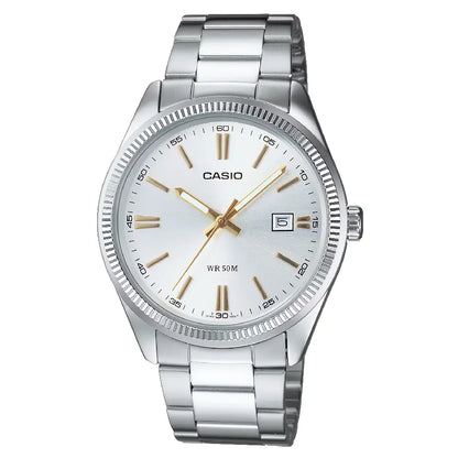 Casio Collection Analog MTP-1302D-7A2VDF Silver Dial Stainless Steel Men's Watch