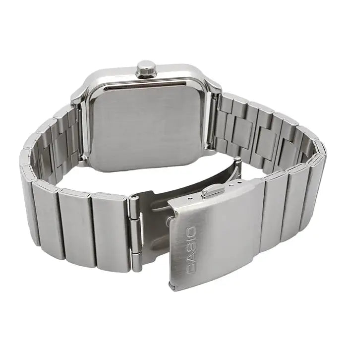 Casio Enticer MTP-M305D-9AVDF Multi-Hand Moon Phase Analog Beige Dial Stainless Steel Men's Watch detail view