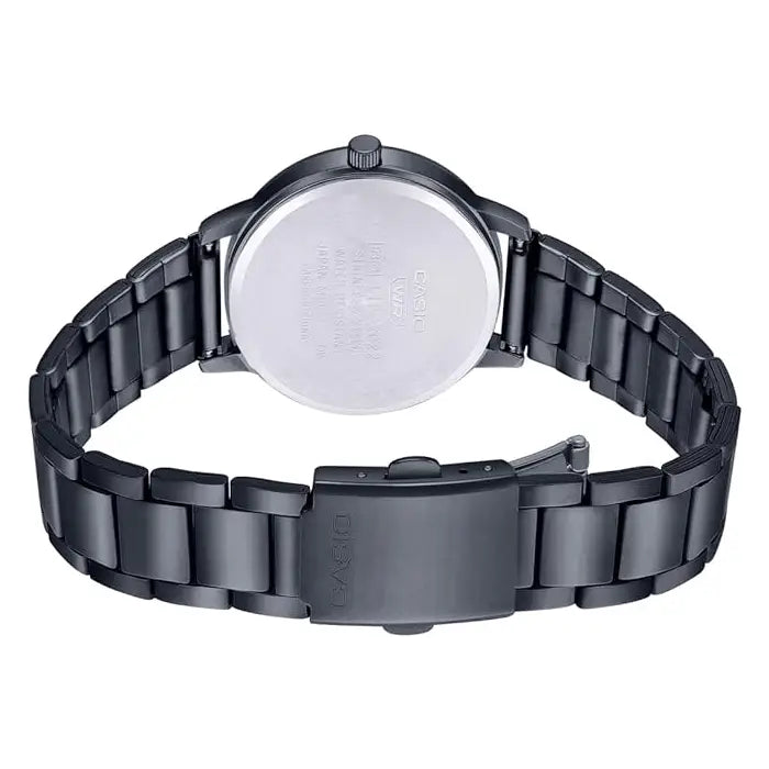 Casio Collection Analog MTP-2022VB-1CDR Black Dial Stainless Steel Men's Watch detail view