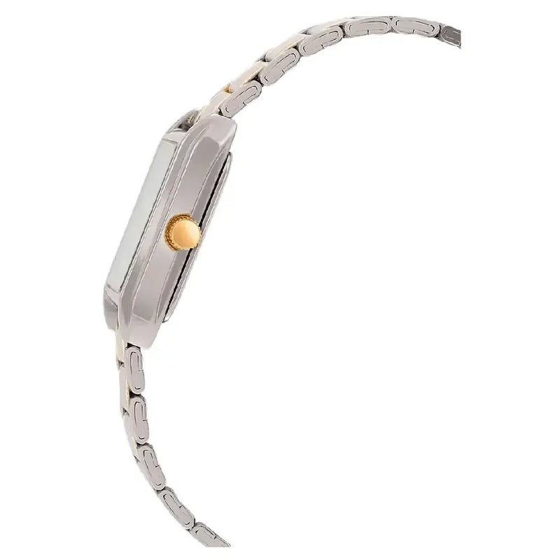 Casio Classic Analog Rectangular LTP-1235SG-7ADF Silver Dial Two-Tone Stainless Steel Women's Watch detail view