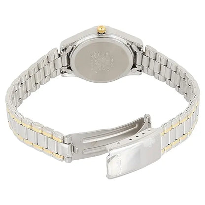 Casio Enticer Ladies Analog LTP-1275SG-7BDF White Dial Stainless Steel Women's Watch