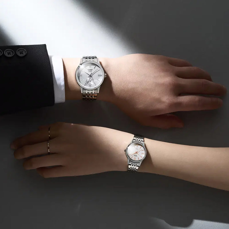 Casio Beside Sapphire BLS-100D-7A White Dial 28.2mm Stainless Steel Women's Watch detail view