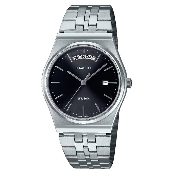 Casio Collection Analog MTP-B146D-1AVDF Black Dial Stainless Steel Men's Watch