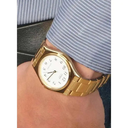Casio Collection Analog MTP-1130N-7BRDF White Dial Stainless Steel Men's Watch