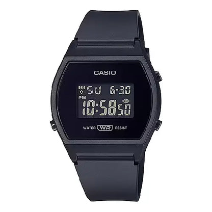 Casio Collection LW-204-1BDF Digital Black Dial Resin Strap Women's Watch