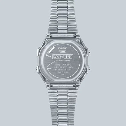Casio Vintage Digital A168WEPC-7ADR PAC-MAN Graphics Dial Stainless Steel Unisex Watch