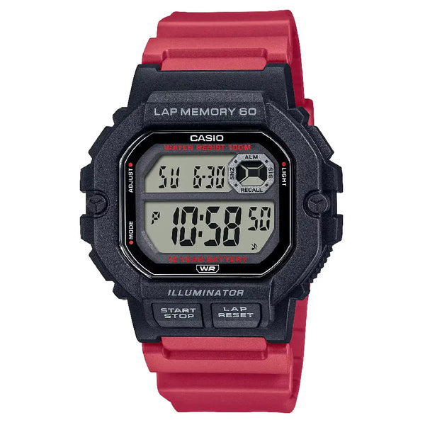 Casio Sports Digital WS-1400H-4AVDF Black Display Dial Resin Strap Men's Watch