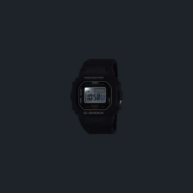 Casio G Shock Digital "G-SHOCK Nano" Ring Watch DWN-5600-1JR Digital Dial Black Bio-Based Resin Strap Men's Watch detail view