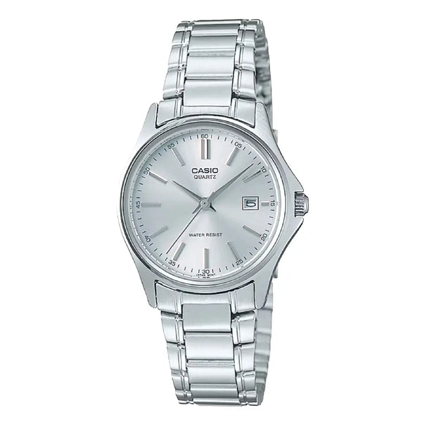 Casio Enticer Ladies Analog LTP-1183A-7ADF Silver Dial Stainless Steel Women's Watch