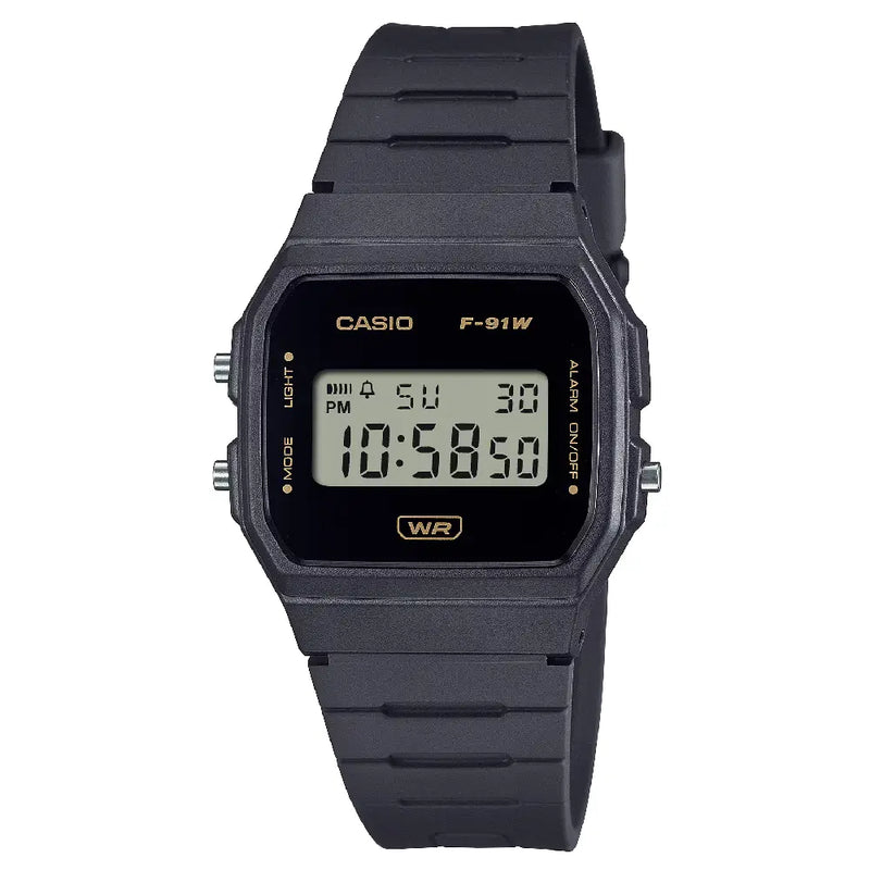 Casio Vintage Digital F-91WB-8A Black Dial Resin Strap Unisex Watch