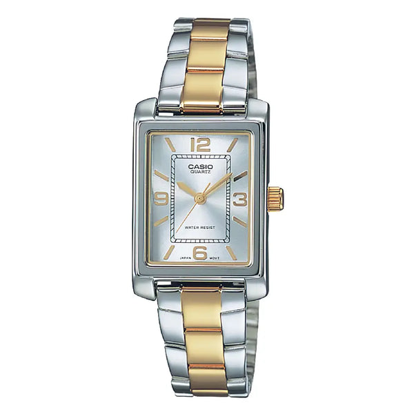 Casio Enticer Ladies Analog LTP-1234PSG-7AEF Silver Dial Stainless Steel Women's Watch
