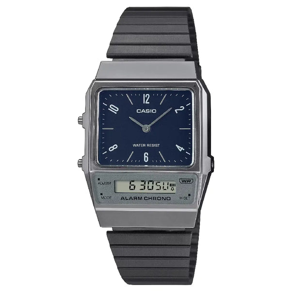 Casio Analog-Digital AQ-800EB-2ADF Blue Dial Stainless Steel Unisex Watch