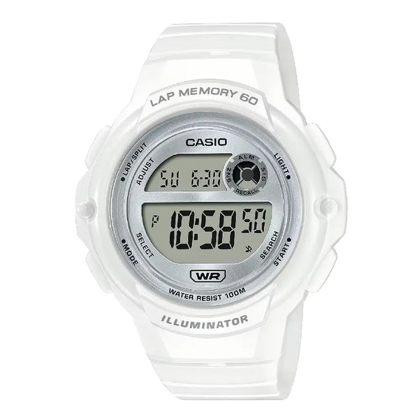 Casio Youth Digital LWS-1200H-7A1VDF Silver Dial Resin Strap Women's Watch