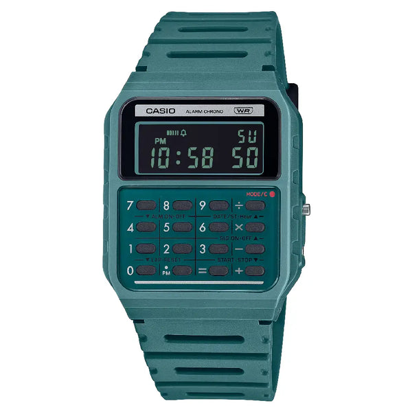 Casio Vintage Digital CA-53WB-3BDF Green Dial Resin Strap Unisex Watch