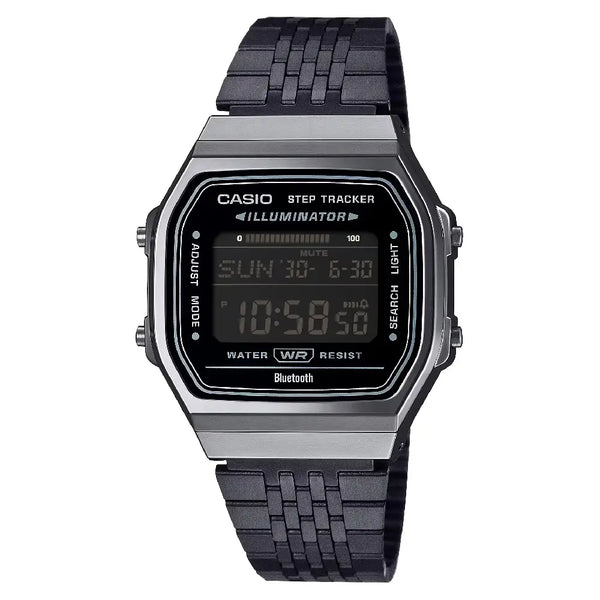 Casio Vintage Bluetooth ABL-100WEGG-1B Black Digital Dial Gray 37.9mm Stainless Steel Men's Watch